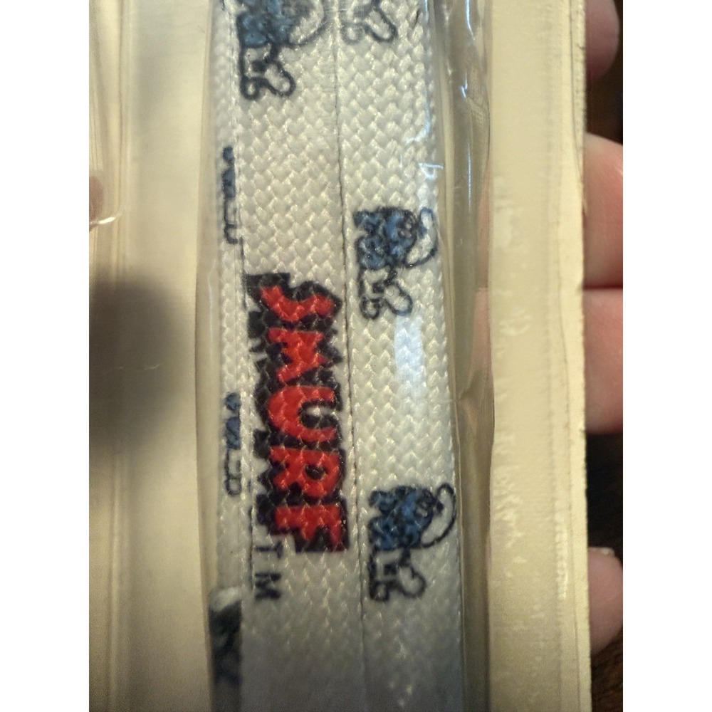 Sealed Smurf Laces 36" Shoelaces The Smurfs 1982 Lasting Impressions Vintage